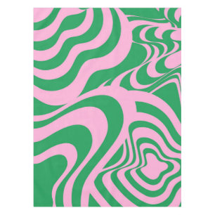Buntes Retro-Swirle Groovy Y2K-Muster Tischdecke