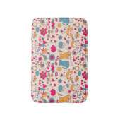 Buntes romantisches Muster Badematte (Vorderseite Vertikal)