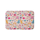 Buntes romantisches Muster Badematte (Vorderseite)