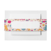 Buntes romantisches Muster Einladungsbanderole (Vorderseite Beispiel)