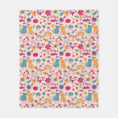 Buntes romantisches Muster Fleecedecke (Vorderseite)