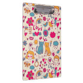 Buntes romantisches Muster Klemmbrett (Rechts)