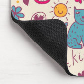 Buntes romantisches Muster Mousepad (Ecke)