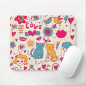 Buntes romantisches Muster Mousepad (Mit Mouse)