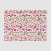 Buntes romantisches Muster Seidenpapier (Vorderseite)