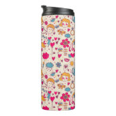 Buntes romantisches Muster Thermosbecher (Nach rechts gedreht)