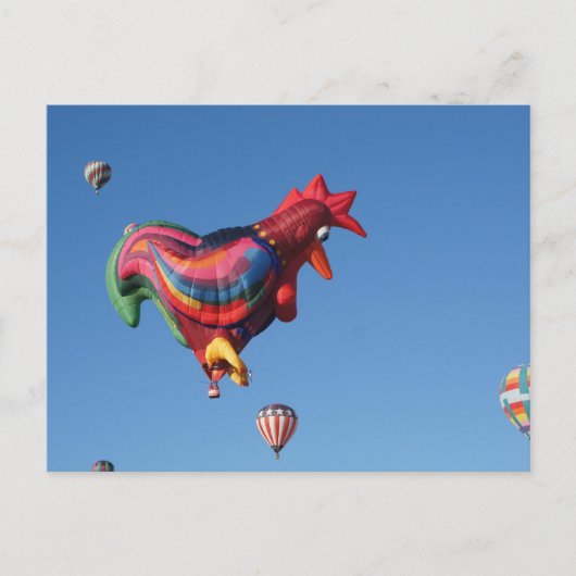 Buntes Roostesr Postkarte (Vorderseite)