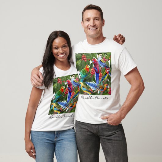 Buntes Rosella plappert Shirt nach (Unisex)