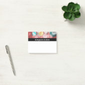 Buntes rotes Bokeh Post-it Klebezettel (Büro)