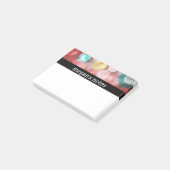 Buntes rotes Bokeh Post-it Klebezettel (angewinkelt)