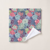 Buntes saftiges Muster Badhandtuch Set (Waschlappen)