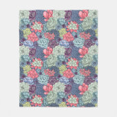 Buntes saftiges Muster Fleecedecke (Vorderseite)