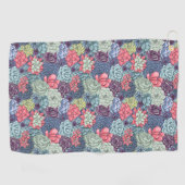 Buntes saftiges Muster Golfhandtuch (Horizontal)