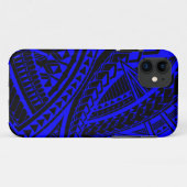 Buntes samoaisches Tätowierungsmuster Case-Mate iPhone Hülle (Rückseite (Horizontal))