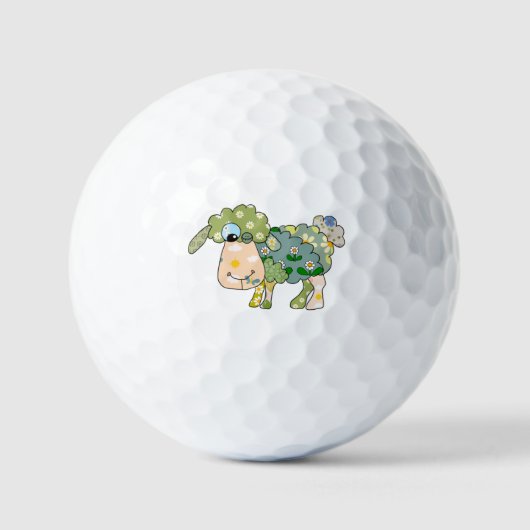 buntes Schaf Golfball (Vorderseite)