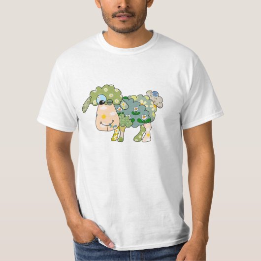 Buntes Schaf T-Shirt (Vorderseite)