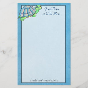 Buntes Schildkröte-Briefpapier Briefpapier