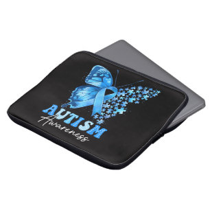 Buntes Schmetterling-Rätsel Laptopschutzhülle