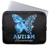 Buntes Schmetterling-Rätsel Laptopschutzhülle (Vorderseite)