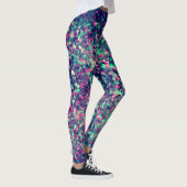 Buntes Schmutz-Kaleidoskop-Muster Leggings (Rechts)