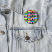 Buntes Schnurrbartmuster Button (Beispiel)