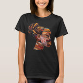 Buntes Schwarzes Frauen T-Shirt feiern (Vorderseite)