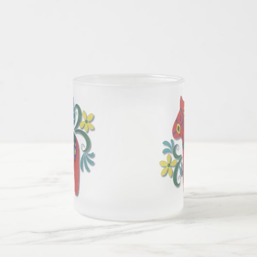 Buntes Schwede Dala Pferd Mattglastasse (Mittel)