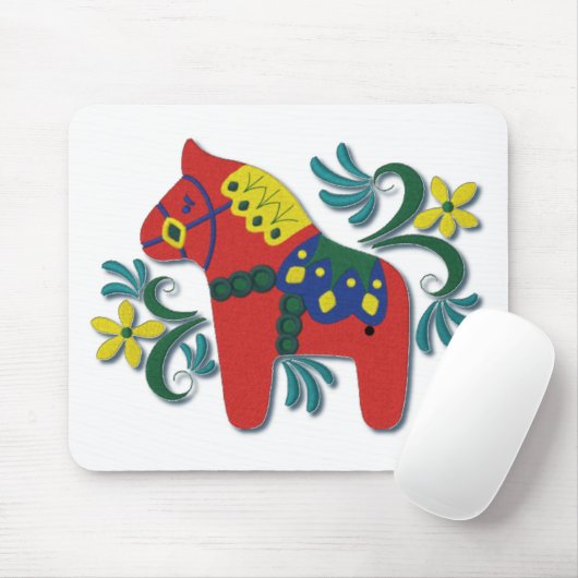 Buntes Schwede Dala Pferd Mousepad (Mit Mouse)