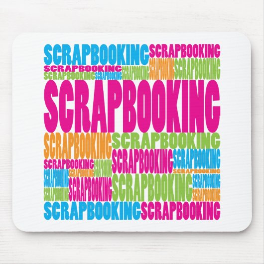 Buntes Scrapbooking Mousepad (Vorne)