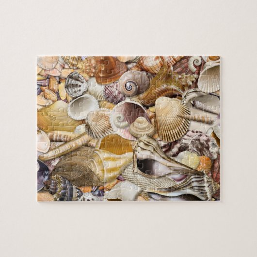 Buntes Seashells-Puzzlespiel Puzzle (Horizontal)