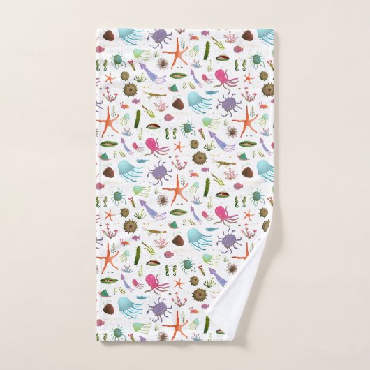 Buntes Seeleben Badhandtuch Set (Handtuch)