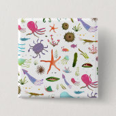 Buntes Seeleben Button (Vorderseite)