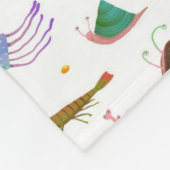 Buntes Seeleben Fleecedecke (Ecke)