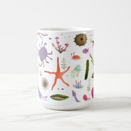 Buntes Seeleben Kaffeetasse (Mittel)