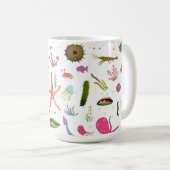 Buntes Seeleben Kaffeetasse (VorderseiteRechts)