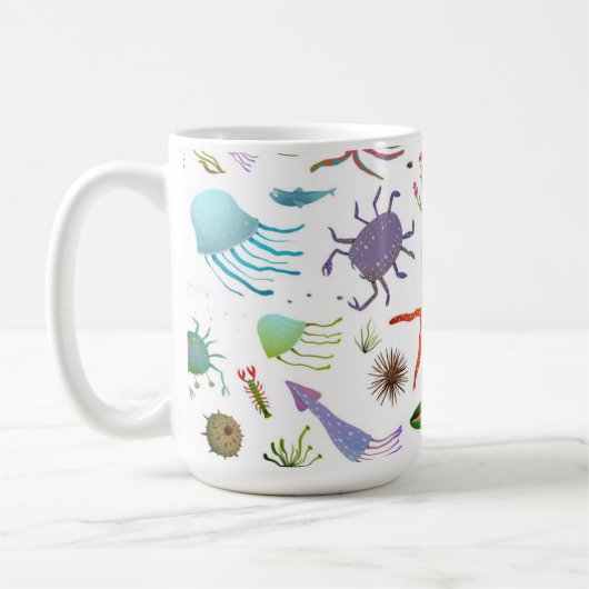 Buntes Seeleben Kaffeetasse (Links)