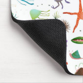 Buntes Seeleben Mousepad (Ecke)