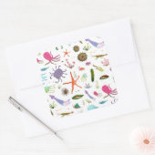 Buntes Seeleben Quadratischer Aufkleber (Umschlag)