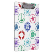 Buntes Seemuster Klemmbrett (Rechts)