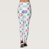 Buntes Seemuster Leggings (Rückseite)