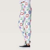 Buntes Seemuster Leggings (Links)