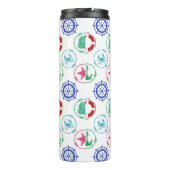 Buntes Seemuster Thermosbecher (Rückseite)