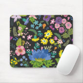 Buntes Sommer-Blumen-Muster Mousepad (Mit Mouse)