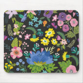 Buntes Sommer-Blumen-Muster Mousepad (Vorne)