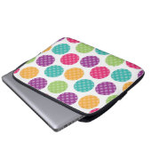 Buntes Sommer-Punkt-Muster Laptopschutzhülle (Vorne Knopf)