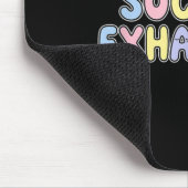 Buntes sozial erschöpftes Redneremblem Mousepad (Ecke)