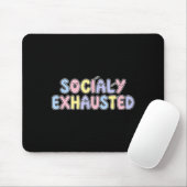 Buntes sozial erschöpftes Redneremblem Mousepad (Mit Mouse)