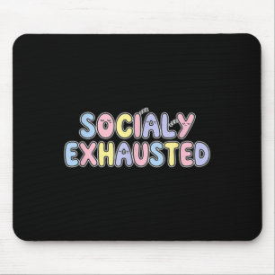 Buntes sozial erschöpftes Redneremblem Mousepad