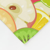 Buntes Spaß-Frucht-Muster Fleecedecke (Ecke)
