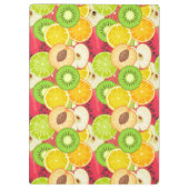 Buntes Spaß-Frucht-Muster Klemmbrett (Rückseite)